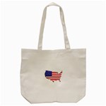 American Map Flag Tote Bag