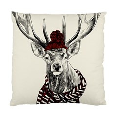 Xmas Deer Cushion Case (two Sided)  by xmasyancow