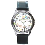Grace s Drawing Round Metal Watch