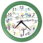 Grace s Drawing Color Wall Clock