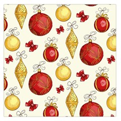 Vintage Christmas Pattern Background Large Satin Scarf (square)