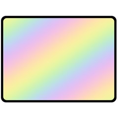 Pastel Goth Rainbow  Fleece Blanket (large)  by thethiiird