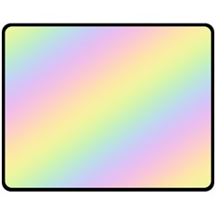 Pastel Goth Rainbow  Fleece Blanket (medium)  by thethiiird