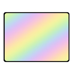 Pastel Goth Rainbow  Double Sided Fleece Blanket (small)  by thethiiird