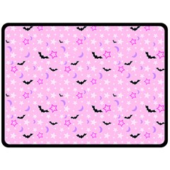 Spooky Pastel Goth  Double Sided Fleece Blanket (large)  by thethiiird