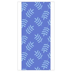 Leaves Ferns Blue Pattern Pleated Mini Skirt