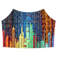 Matrix City Urbanization Technology Summer Cropped Co-ord Set by Vaneshart