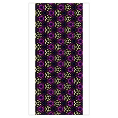 Wallpaper Floral Pattern Purple Pleated Mini Skirt by Wegoenart