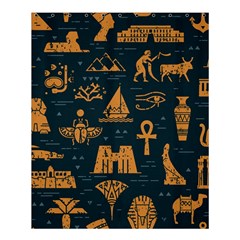 Dark Seamless Pattern Symbols Landmarks Signs Egypt Shower Curtain 60  X 72  (medium)  by Wegoenart