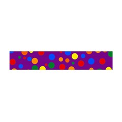 Gay Pride Rainbow Multicolor Dots Flano Scarf (mini) by VernenInk