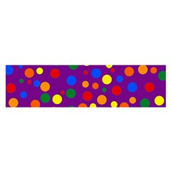 Gay Pride Rainbow Multicolor Dots Satin Scarf (oblong) by VernenInk