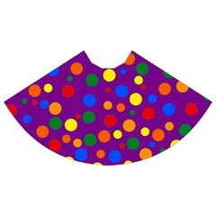 Gay Pride Rainbow Multicolor Dots Velvet High Waist Skirt by VernenInk