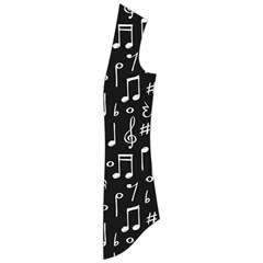 Chalk Music Notes Signs Seamless Pattern Drape Collar Cardigan by Vaneshart