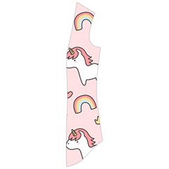 Cute-unicorn-rainbow-seamless-pattern-background Drape Collar Cardigan