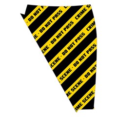 Warning Colors Yellow And Black - Police No Entrance 2 Midi Wrap Pencil Skirt by DinzDas