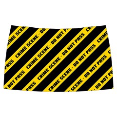 Warning Colors Yellow And Black - Police No Entrance 2 Classic Velour Midi Skirt  by DinzDas