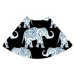 Elephant-pattern-background High Waist Skirt by Sobalvarro