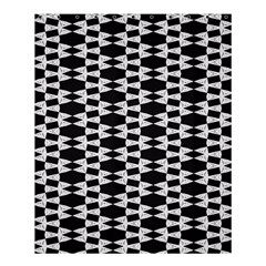 Black And White Triangles Shower Curtain 60  X 72  (medium)  by Sparkle