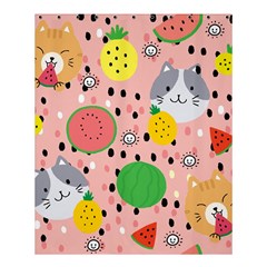 Cats And Fruits  Shower Curtain 60  X 72  (medium)  by Sobalvarro