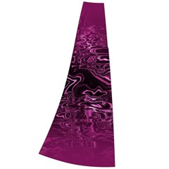 Magenta Black Swirl Velour Split Maxi Skirt by SpinnyChairDesigns