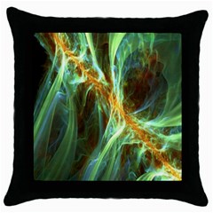 Abstract Illusion Throw Pillow Case (black) by Sparkle