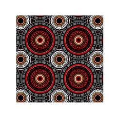 Tribal Aztec Mandala Art Small Satin Scarf (square) by tmsartbazaar