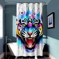 Butterflytiger Shower Curtain 36  X 72  (stall)  by Sparkle