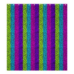 Glitter Strips Shower Curtain 66  X 72  (large)  by Sparkle