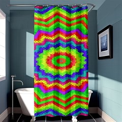 Masaic Colorflower Shower Curtain 36  X 72  (stall)  by Sparkle
