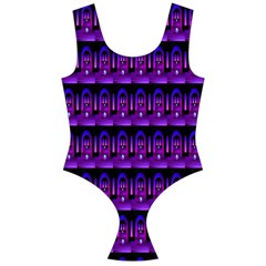 Violet Retro Off Shoulder Velour Bodysuit  by Sparkle