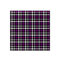 Asexual Pride Checkered Plaid Satin Bandana Scarf by VernenInk