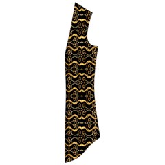Luxury Golden Oriental Ornate Pattern Drape Collar Cardigan by dflcprintsclothing