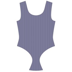 Flint Grey - Off Shoulder Velour Bodysuit  by FashionLane