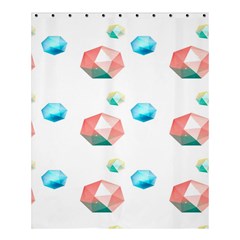 Diamonds Shower Curtain 60  X 72  (medium)  by Sparkle