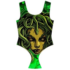 Medusa Off Shoulder Velour Bodysuit  by ExtraGoodSauce