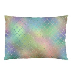 Pastel Mermaid Sparkles Pillow Case by retrotoomoderndesigns