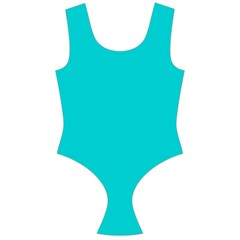 Color Dark Turquoise Off Shoulder Velour Bodysuit  by Kultjers