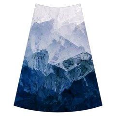 Blue Ice Mountain Full Length Maxi Skirt by goljakoff