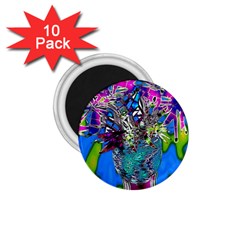 Exotic Flowers In Vase 1 75  Magnets (10 Pack)  by LW323