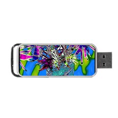 Exotic Flowers In Vase Portable Usb Flash (one Side) by LW323