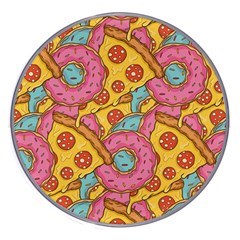 Fast Food Pizza And Donut Pattern Wireless Charger by DinzDas