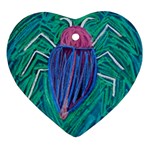 Big Green Bug  Ornament (Heart)