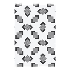Black White Minimal Art Shower Curtain 48  X 72  (small)  by designsbymallika