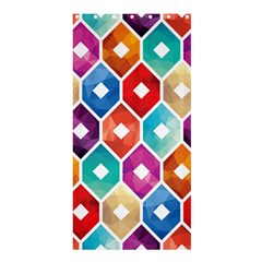 Hexagonal Color Pattern Shower Curtain 36  X 72  (stall)  by designsbymallika