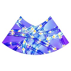 Pop Art Neuro Light Velvet Flared Midi Skirt by essentialimage365