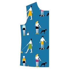 Girls Walk With Their Dogs Womens  Long Sleeve Pocket Pajamas Set by SychEva