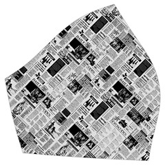8 Bit Newspaper Pattern, Gazette Collage Black And White Vintage Style Bikini Top And Skirt Set  by Casemiro