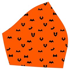 Halloween, Black Bats Pattern On Orange Vintage Style Bikini Top And Skirt Set  by Casemiro