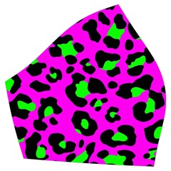 Pink And Green Leopard Spots Pattern Vintage Style Bikini Top And Skirt Set  by Casemiro