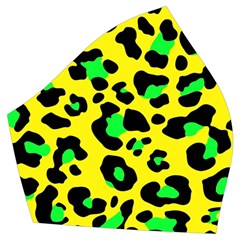 Yellow And Green, Neon Leopard Spots Pattern Vintage Style Bikini Top And Skirt Set  by Casemiro